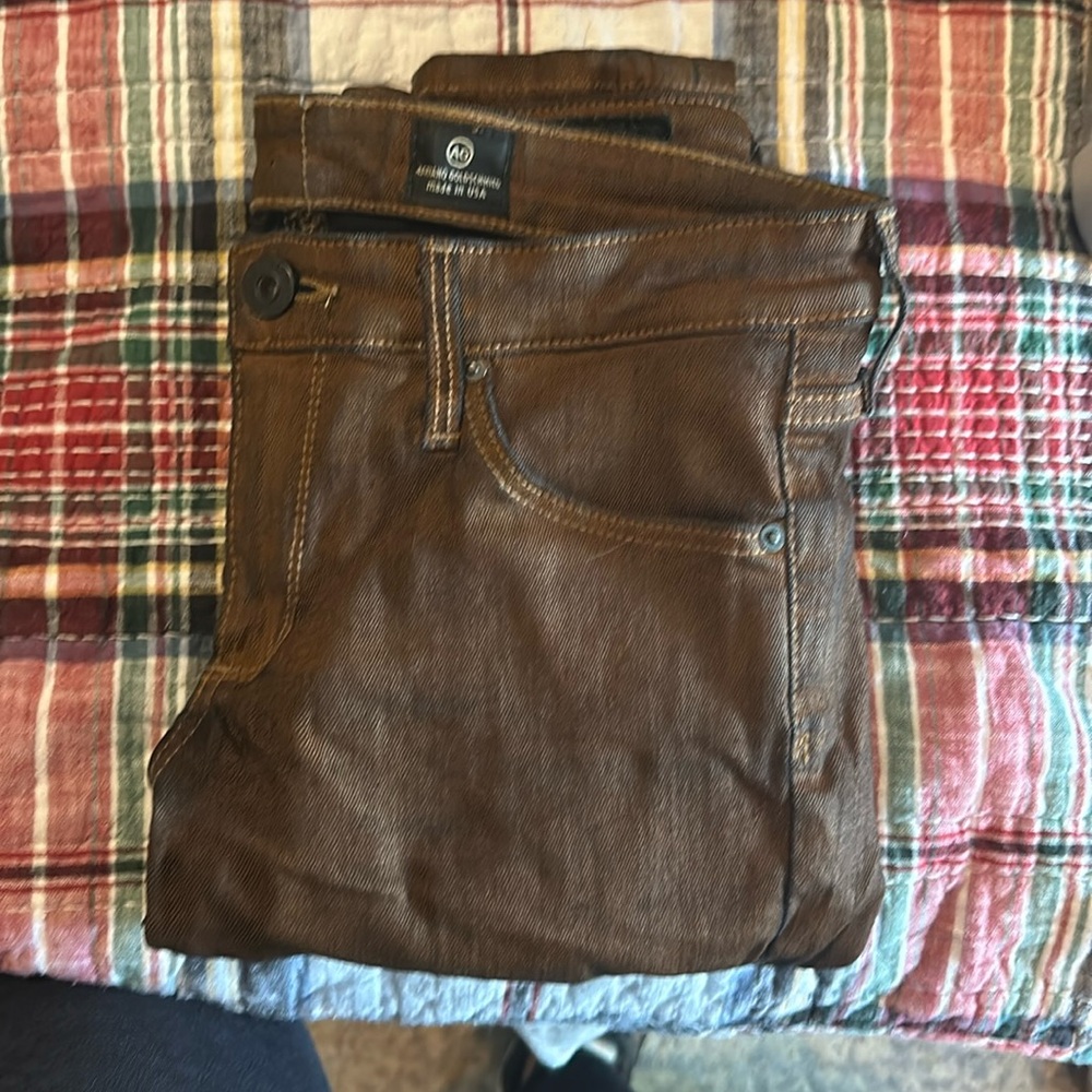 Adriano Goldschmied Faux Leather Jeans